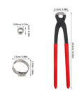 Ultimate Stainless Steel Single And Double Ear Pipe Clamp Kit For 6 To 23.5mm Hoses With Tough Metal Tightening Tools For Auto Marine Or Industrial Jobs You Need Right Now, stainless clamp sizes shown
