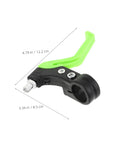 Green Kid Friendly Bicycle Brake Levers 1 Pair Universal Fit For Disc Brakes Lightweight Durable Plastic Finger Handles