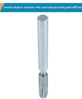 Hand setting tool for 30 Pcs Drop In Anchors With Hand Setting Tool For Concrete, shown with text description above.