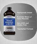 Trace Mineral Liquid Supplement For Real Wellness And Energy 8 Fl Oz Therapeutic Grade Non GMO Gluten Free Lab Tested