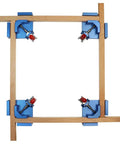 Pro Grade Right Angle Clamp For Woodworking With Precise Positioning Squares And 90 Degree Fixture Aluminum Alloy Shop Ready Anodized Surface Handles Plate Thickness 9 To 30 Mm Great For Precise Corner Joints Toggle Splicing And Assembly used on wood frame corners