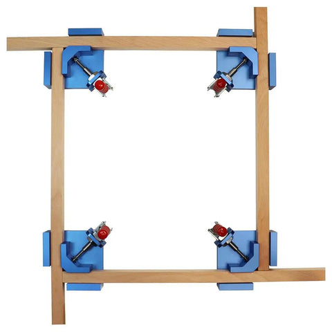 Pro Grade Right Angle Clamp For Woodworking With Precise Positioning Squares And 90 Degree Fixture Aluminum Alloy Shop Ready Anodized Surface Handles Plate Thickness 9 To 30 Mm Great For Precise Corner Joints Toggle Splicing And Assembly used on wood frame corners
