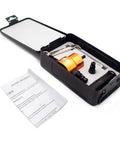 Heavy Duty 6Mm Metal Sheet Cutter With Double Head Electric Drill Attachment For Nibbling Punching And Scoring in storage case.