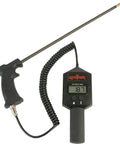 Portable Hay Moisture Meter DHT1 With 18 Inch Probe, Direct Readout For Moisture And Temperature, Backlit LCD Screen, Pistol Grip Handheld Design For Fast Farm Checks And Safe Storage, handheld tester