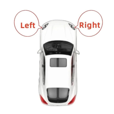 Benz Smart Fortwo W451 2009-2015 Clear Headlight Lens Front Headlamp Cover 2Pc Set No-Brainer Direct Fit Replacement Easy Install Durable Polycarbonate Shield Keeps Mounting Area Intact. Top view showing left and right clear headlamp lens covers