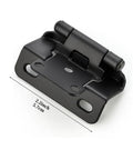 Set Of 2 Overlay Partial Wrap Cabinet Door Hinges, Self Closing, Easy Install For Kitchen Cabinets, shown in one color finish