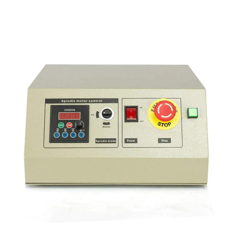4 Axis Router Engraver USB CNC 6090 2.2KW Milling Drilling Machine control panel with buttons and emergency stop