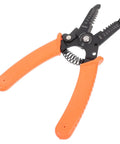 Tough As Nails Wire Stripper Pliers With Cushioned Safety Lock And Stainless Steel Blades, orange ergonomic handles.