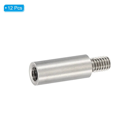 M4 Standoffs Kit With 15mm And 6mm Spacers Heavy Duty Steel Threaded Adapters for Circuit Boards RC Drones, single threaded adapter view