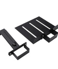 Under Desk PC Mount Heavy Duty Steel Computer Tower Holder Tool Free U Shaped Clamp components, black metal, space-saving design.