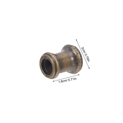 Legit 4 Pack Heavy Duty Gold Metal Lamp Pipe Coupler Adapter Connects Fixture Threads Perfectly For Your Next Sick DIY Lighting Projects With Heat Resistant Zinc Alloy Build Holds Tough So You Can Skip The Tools Get It Done Right No Sweat, 2cm gold zinc alloy coupler