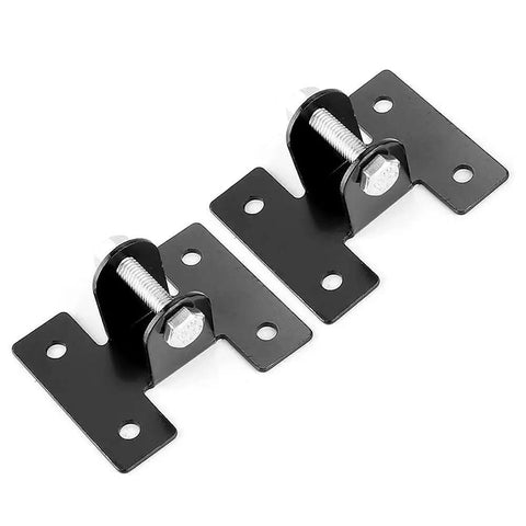 Two Pack Aluminum Mounting Brackets For DC12V And DC24V Heavy Duty Linear Actuator Motors, black alloy, easy install, side view