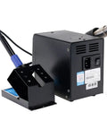 Back view of 2 In 1 Soldering Station With 700W Hot Air Gun And Soldering Iron, SMD Rework Tool For Electronics, energy saving heat tool.