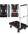 Foldable Hand Truck With 330 Lbs Capacity Heavy Duty Luggage Cart Portable Dolly with adjustable handle and compact design