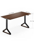 Smooth Electric Standing Desk With Natural Wood Top Adjustable Height Workstation Quiet Motor Gaming Setup Home Office Writing Table dimensions 120/140cm x 60/70cm.