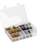 Universal 223-Piece Motorcycle Fairing Bolts Kit With Windscreen Screws And Nuts, Aluminum ABS Bodywork Hardware in a box