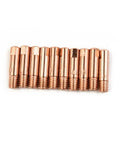 Pro-Grade 0.9mm MIG Welding Nozzles M6 Fit MB-15AK Torch Pack Of 12 Brass Tips for outdoor metalworking and fabrication jobs