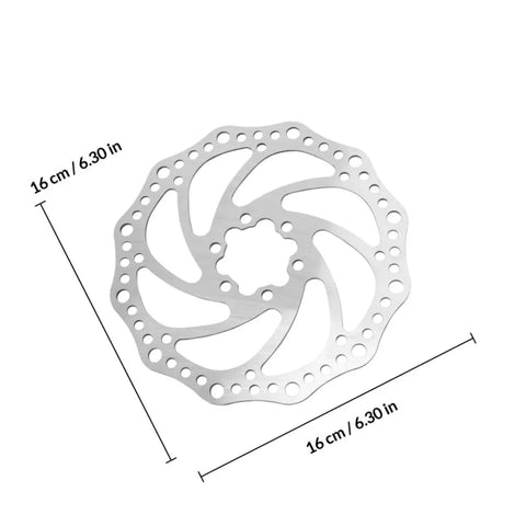 Fire Up Your Rig With This Mountain Bike Front And Rear Mechanical Disc Brake Kit Featuring Forged Aluminum Calipers Premounted Pads And Direct Pull Cables For Solid Stops On Wild Trails All Season Long, 16 cm stainless steel rotor.