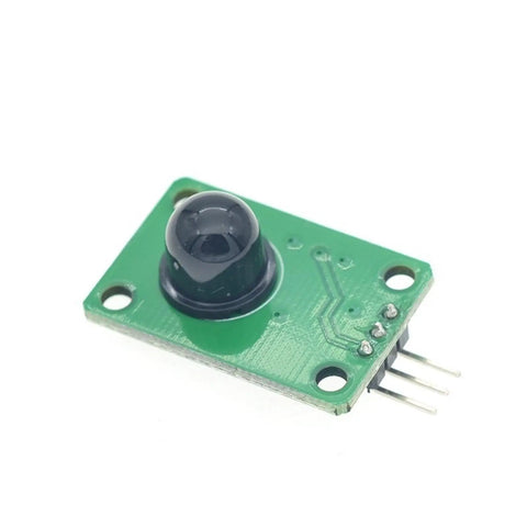 Human Body Detecting PIR Motion Sensor Module With 120 Degree Pyroelectric Infrared Sensor For MCU Board Projects Ideal For Home Automation DIY Pro Builds And Smart Security Systems green PCB with lens and pins