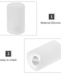 Silicone Round Corner Protectors For Wardrobe And Drawer Handles, Flexible Edge Guards, 6 Pack White Bumpers, Kid Safe