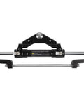 300HP Front Mount Hydraulic Outboard Steering Cylinder with Two Way Lock Valve, aluminum alloy, for boats up to 300HP