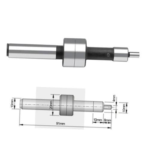 Center Rod Milling Machine Touch Point Sensor Pro Grade Precision Tool, shown with dimensions for universal use.