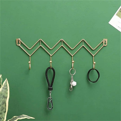 Black Wrought Iron Wall Mount Coat Hooks With Smooth Polish Heavy Duty Key Hangers, featuring organized daily gear.