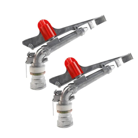 1.5 Inch Farm Sprinkler Spray Gun 360 Degree Rotary For Big Area Watering Farms Orchards Tea Gardens Forestry Pack Of 2 Adjustable 25 To 360 Degree Coverage With Heavy Duty Zinc Alloy Build