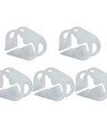 Pack of 5 white Adjustable Plastic Tube Clamps 1/4 To 1/2 Inch No Fuss Quick Install Flow Control Hose Clamp For Lab Pinch Valves