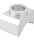 Close-up of Rugged Billet Aluminum Jack Axle Adapter Lifting Saddle For Bottle And Floor Jacks, Heavy Duty, Silver finish