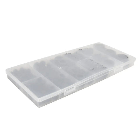 170-Pcs Rubber Grommets Kit With Divided Organizer, flexible heatproof wear resistant eyelet rings in transparent case