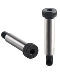 Two Pack Alloy Steel Shoulder Bolts With Half Inch Shoulder Diameter And Two Inch Length, Three Eighths UNC Thread, Hex Socket Head
