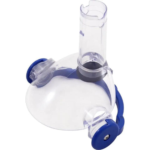 Pool Blaster Nose Cap With Blue Lock Latch Gen 2 Replacement Part For Pool Cleaners, Easy Install, Durable ABS Plastic, Model P30X002, Compatible With WTPBA002G2, 3296-041 And 626839, Blue Finish, clear plastic nose cap with blue latch
