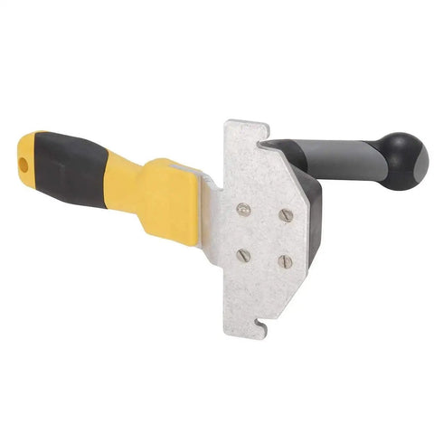 Wizard Compact Finishing Box Handle For Tight Spaces And Corners With Comfortable Ergonomic Grip Attaches To Flat Boxes, yellow, metal