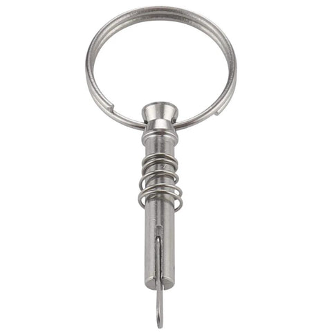 4-pack stainless steel quick-release pins with ring, 1/4" diameter, drop cam and spring for marine bimini tops