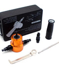 Heavy Duty 6Mm Metal Sheet Cutter With Double Head Electric Drill Attachment For Nibbling Punching And Scoring, included tools and components.