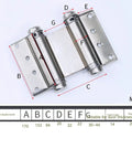 Stainless Steel Spring Hinge For Two Way Doors With Free Entry And Exit Double Sided Indoor And Outdoor Opening Automatic Rebound