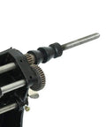 Manual Dual Purpose Coil Winding Machine With Mechanical Counter 0 To 99999 US Stock Rugged Steel Gears close-up of gear drive and threaded shaft