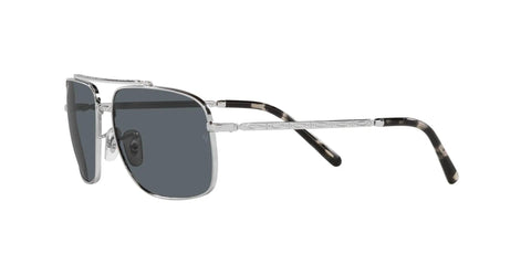 Dope Unisex Square Sunglasses RB3796 In Silver Blue, Full Rim Frames, 59 mm Lens Width, Not Polarized, side view
