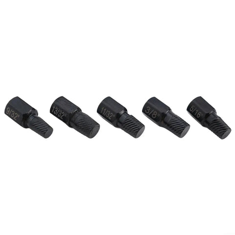 Rock Solid 10 Piece Screw Extractor Set for Stripped Bolts and Broken Fasteners with Left Hand Drill Bits to Pop Out Rusted Stuck Hardware Like A Boss Fast, 9/32 to 5/16
