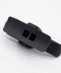 Top view of Cannon Surf Fishing Trigger Aid For Sea Casting, Thumb Button And Clip System, showcasing black durable grip