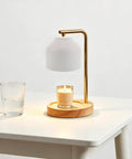 White Iron Lampshade Spare Part For Candle Warmer With 10mm Hole Diameter, Scratch Resistant Surface, Minimalist Farmhouse Design, Perfect For Everyday Home Use And Nightstand Setup on gold lamp base