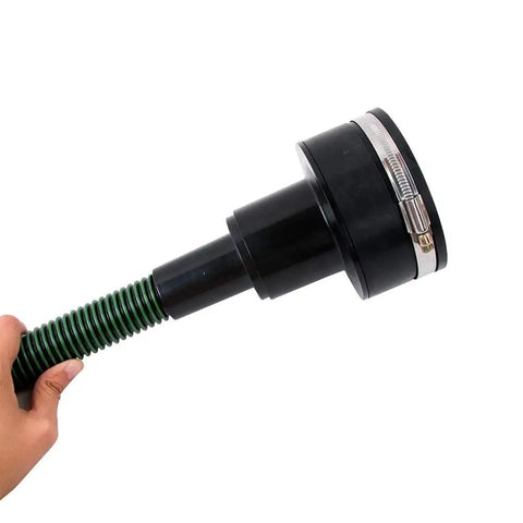 4 Inch To 2-1/4 Inch Dust Collector Reducer Adapter For Shop Vac Hoses With ABS End Rubber Boot And Steel Hose Clamp
