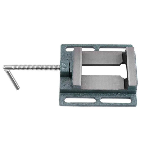 Fabater Heavy Duty Drill Press Vise 6 Inch Opening Industrial Cast Iron Milling Machine Vice with widened jaws for stability.