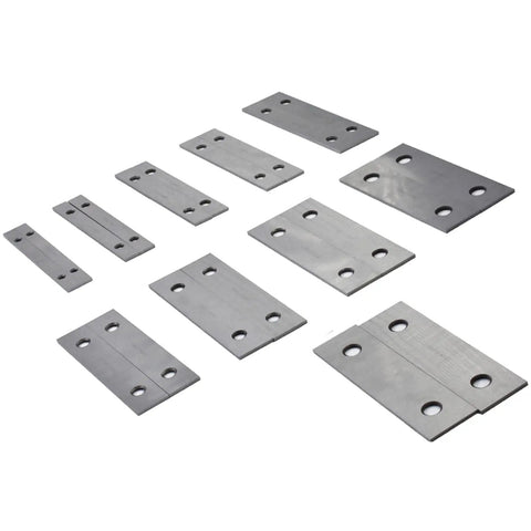 Ten Piece 1/8 X 6 Inch Thin Parallel Bars Set With Heights From 1/2 To 1-5/8 Inch, 52-58 HRC Hardness, 0.0002 Inch Tolerance, Laser Etched SAE Inches, Pro Grade Machinist Must-Have For Precise Alignment And Jig Work