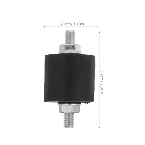 Beefed Up 4 Pack Air Compressor Vibration Absorbers M8 With Nuts Anti Vibration Shock Mounts Noise And Vibration Isolation Pads For Industrial Equipment Mechanical Shops Auto Garages And Heavy Duty Workshop Use, 5.2cm x 2.8cm rubber mount