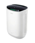 Smart Air Purifier And Air Quality Monitor For Medium Rooms Up To 150 Sq Ft With Alexa Enabled WiFi And Simple Setup True HEPA Filtration Captures 99.97 Percent Of Allergens Dust Bacteria And Viruses Auto Mode Light Dimmer And Filter Life Indicator in white with touch controls