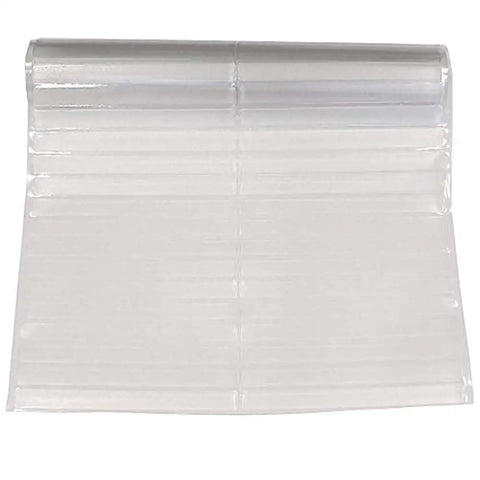 Clear Vinyl Floor Runner Protector for Hard Floors with Decorative Dual Pad Pattern, 27 Inches Wide by 6 Feet Long