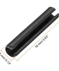 3.3mm By 16mm Dowel Pin With Split Spring Roll Pin, Carbon Steel, Black Finish, Heavy Duty Shelf Support Pin, Rust Resistant, 20 Pcs