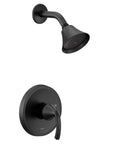 Glyde M Core 2 Series One Handle Shower Trim Kit Matte Black Valve Required For U140 Mixing Valve, featuring matte black showerhead and handle.